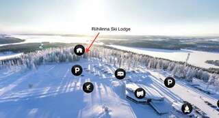 Дома для отпуска Riihilinna Ski Lodge Муураме Коттедж с сауной и 6 спальнями-47